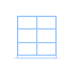 Furniture Bookcases Mogens Koch Bookcase Narrow Icon Svg Vector, Free Vectors File